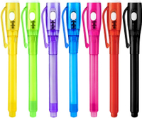 Invisible Ink Pens 28 Pack Spy Pen Invisible Disappearing Ink Pen with UV Light Upgrade Exquisite Pa
