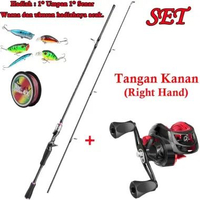 SKY - Joran BC Set ML Carbon Holow Pancingan Set Lengkap Joran Pancing Full Set Joran Set Lengkap Jo