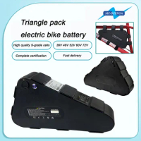 Free shipping 18650 30A BMS 48V 20Ah triangular battery pack for 1000W electric bicycle