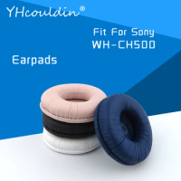 Earpads For Sony WH-CH500 WH CH500 Headphone Accessaries Replacement Ear Cushions Wrinkled Leather Material