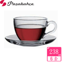 Pasabahce 經典咖啡杯盤(六套組)