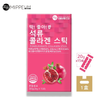 【MIPPEUM 美好生活】紅石榴汁膠原蛋白果凍條 20gx15條/盒 (原廠總代理)