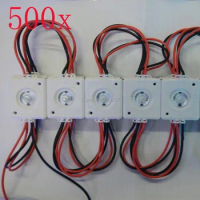 FREE DHL/FEDEX 500pcs/lot Constant current 1.5W 5054 SMD LED Module 1 LED with lens 160 degree,DC12V 1W advertising light O-968