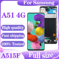 Full Size 6.5'' SUPER OLED LCD For Samsung A51 4G A515 A515F LCD Display Touch Screen Digitizer Assembly Replacement Parts