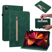 Case for iPad Pro 12.9 2020 Case 2021 Multi-card PU Leather Smart Cover Case for iPad Pro 12 9 case 2020 zipper protective cover