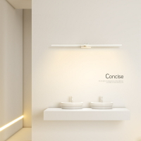極簡鏡前燈led衛生間燈浴室柜免打孔長條壁燈化妝補光梳妝臺鏡燈