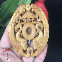 Gao Yu Warring States and Han Dynasty Jade Dong Pendant Old Xiuyu handle pendant pendant beauty