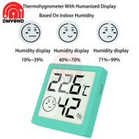 New Mini LCD Pattern Digital Thermometer Hygrometer Indoor Electronic Temperature Hygrometer Sensor Meter Household Thermometer