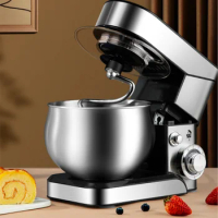 FREESHIPPING 5L Chef Machine Stand Mixer Whisk Kitchen Aid Mixer 1200W Stainless Steel Knead The Dough Cake Bread Cream Blender