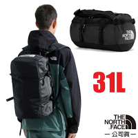 【The North Face】BASE CAMP DUFFEL 大容量背提兩用旅行袋31L(XS).雙肩後背包.手提行李袋_52SS-53R 宇宙黑