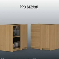 Pro Design Eureka Kitchen Set / Kabinet Dapur / Rak Bawah Dapur / Lemari Dapur Kabinet Dasar Corner