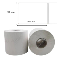 กระดาษปริ้นใบปะหน้า100mm x 150mm แบบม้วน 500 แผ่น