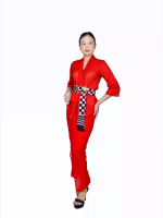 Kain Batik Bali Motif Embose Merah
