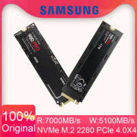 SAMSUNG 980 Pro With Heatsink SSD 500GB NVMe M.2 2280 PCIe Gen 4x4 2TB Internal Solid State Drive 1TB SSD For PS5 Laptop Desktop