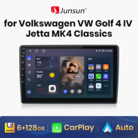 Junsun V1 Wireless CarPlay Android Auto Radio For Volkswagen VW Golf 4 IV Jetta MK4 Classics Car Multimedia GPS 2din autoradio