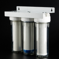 10寸三級前置全透明4分管三級凈水器自來水過濾器2分管超濾凈水機