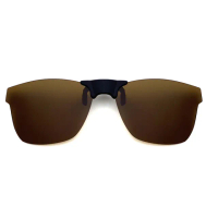 【SUNS】近視專用 偏光 時尚款經典茶 磁吸式夾片 Polaroid太陽眼鏡/墨鏡 抗UV400(防眩光/反光/磁鐵原理)
