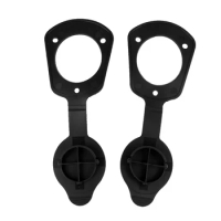 2 Pieces Large Black Color ABS Cap Gaskets for Flush Mount Fishing Rod Holders Canoe Boat Kayak Accessories