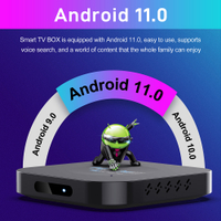 xiaoH96Max Smart TV Android 11 4K Ultra HD Media Player RK3528 Video Set Top TV 2.4G WiFi 1GB 2GB RAM 8GB 16GB ROM