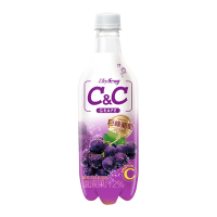 黑松 黑松汽水C&C氣泡飲-葡萄口味(500mlx24入)