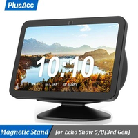 PlusAcc Magnetic Stand for Echo Show 5 8 (3rd Gen) with Swivel Tilt Adjustable Function to Get Good Viewing &amp; Camera Angle