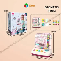 Mainan ROLL THE BALL Manual & Otomatis Mesin Mainan Bola Mainan Edukasi Anak Pink Otomatis