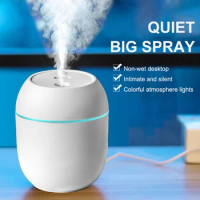 New 200ml Air Humidifier Car Aroma Diffuser Mini USB Essential Oil Diffuser Car Purifier Aroma Anion Mist Maker with LED Lamp