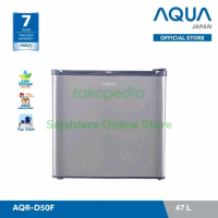 AQUA Kulkas Mini Portable Mini Bar Meja : AQRD50F