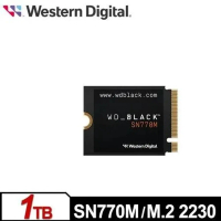 WD 黑標 SN770M 1TB M.2 2230 PCIe 4.0 NVMe SSD