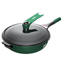 Pots and pans set 32cm Cast iron cookware Micro pressure wok pan cooking pot non stick frying pan Gas induction cooker universal