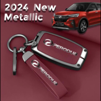 ฝาครอบกุญแจรถ, วัสดุโลหะผสมสังกะสี, สำหรับ Perodua Axia 2023 และ 2024, Ativa, Alza, Myvi, Veloz, เคส