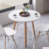 北歐餐桌椅組合咖啡桌洽談桌圓桌小茶幾現代簡約吃飯桌家用小戶型