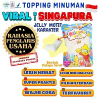 Jelly Motif Karakter Topping Minuman - Jelly Bentuk Kelapa Cocok Untuk Semua Minuman | Popping Boba