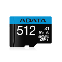 【ADATA威剛】512G 記憶卡 Premier MicroSD UHS-I U1 讀100M 寫25M【APP下單最高22%點數回饋】