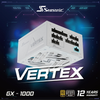 【Line7%回饋】【澄名影音展場】海韻 Seasonic Vertex GX-1000 電源供應器 金牌/全模 (白) (編號:SE-PS-VEGXW1000)