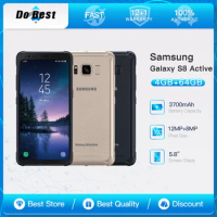Original Samsung Galaxy S8 Active G892A 4G Mobile Phone NFC 5.8" 4GB RAM 64GB ROM 12MP+8MP+2MP CellPhone Octa-Core SmartPhone