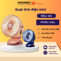 ( LOẠI TO ) Quạt tích điện mini 5 tốc độ gió có đèn led, quạt kẹp Tobe - Clip fan, quạt để bàn nhỏ g