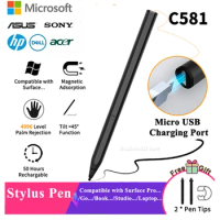 4096 Stylus Pen For Microsoft Surface Pro 3 4 5 6 7 Pro X Surface Go 2 Laptop Book Studio For HP ASUS Tablet Magnetic Pen Touch