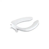 Elongated Toilet Seat Check Hinge Polypropylene KOHLER White Resistant Manual 4lbs