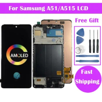 Super Amoled For Samsung Galaxy A51 Display A515 LCD Display Touch Screen Digitizer Assembly For Samsung A515 A515FN/DS A515F