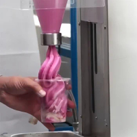 Commercial Automatic Ice Cream Mixer Flurry Machine Frozen Soft Ice Cream Blender Yogurt Machine