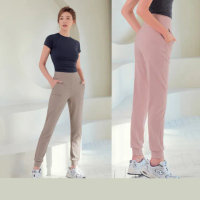 【STL】現貨 yoga 韓國瑜伽 涼感 快乾 AirDry +5ccm Jogger 高腰 女 運動 機能 慢跑 束口褲 長褲(多色)