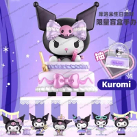 MINISO Sanrio Kuromi's Birthday Party Blind Box Figurine Girl Gift Ornament Cake Decoration Kawaii A