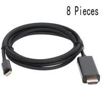 8 Pieces 6FT USB C Type C to HDMI 4k 1080P to hdmi male cable HDTV Adapter for Macbook Chromebook Pixel Huawei Matebook