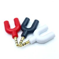 1/2/5Pcs 3.5mm Jack 1To2 Earphone AUX Audio Cable Splitter Adapter 3.5 1 Male Plug to Y Dual Female Socket Audio Line Connector