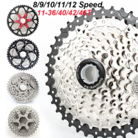 MTB Bicycle Cassette 8/9/10/11 Speed Freewheel 11-36/40/42/46T Mountain Bike Freewheel Lightweight Cassettes Cycling Accessories