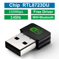 MINI USB Wifi Bluetooth Adapter 150Mbps 2.4Ghz Antenna Ethernet Wi-fi Dongle Lan Wireless Network Card PC Desktop Receiver