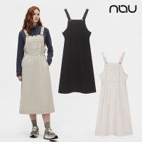 【nau】女 CARAVAN防潑水吊帶裙(暖灰色/黑色)- 機能 連身 裙子 洋裝 韓國品牌 |NUDB2WR101