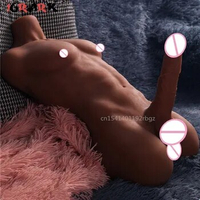 Realistic 3D Male Torso Half Body Sex Doll Big Dildo Long Penis Female Vagina Masturbation Sex Toys For Women Men Gay Adult Game