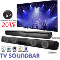 Multifunctional TV Soundbar Wired and Wireless Bluetooth Speaker Home Cinema Sound System Stereo Surround with FM Radio Music